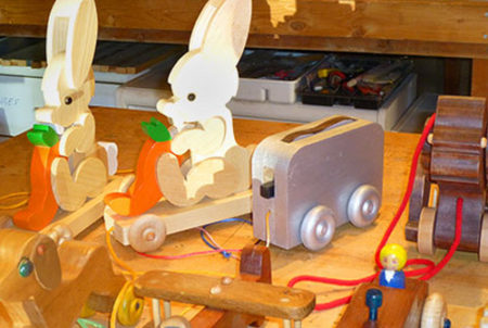 selection of wooden toys