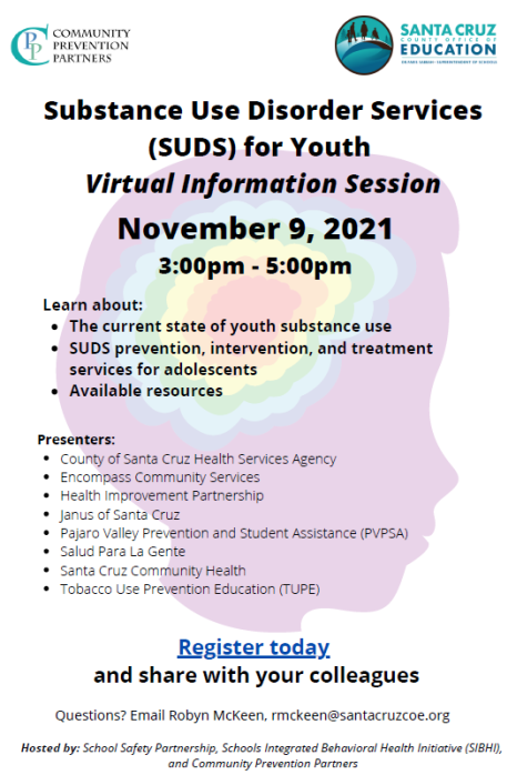 SUDS for Youth Information Session
