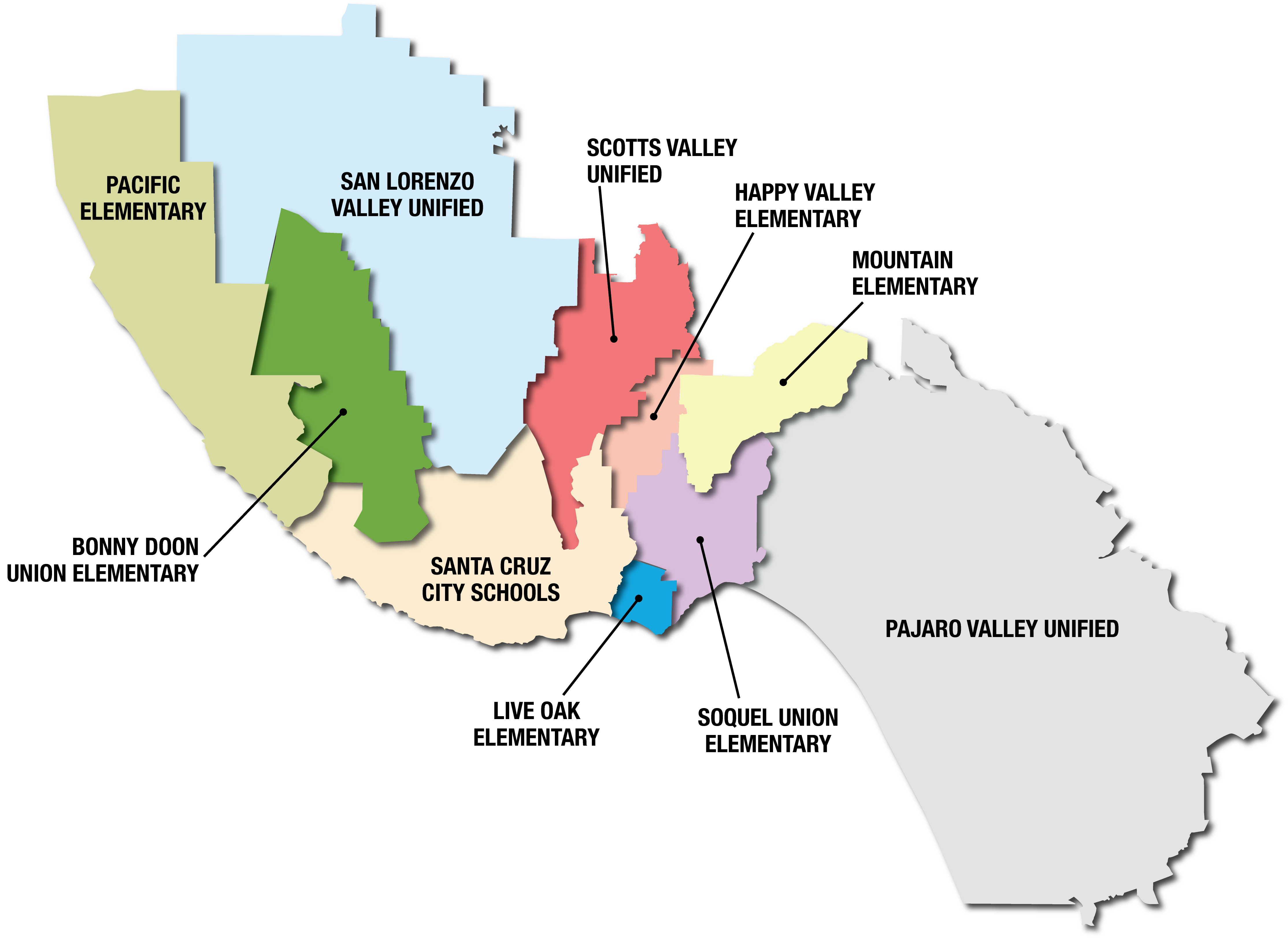 Santa Cruz County School District Map