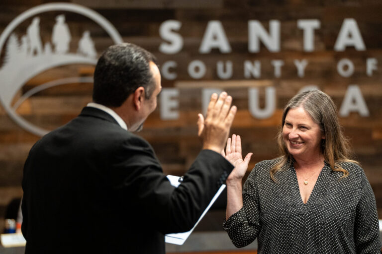 Stacey Kyle swearing in