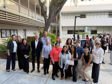 group photo of SJSU Master's program students