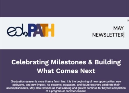 Educator pathway may newsletter banner